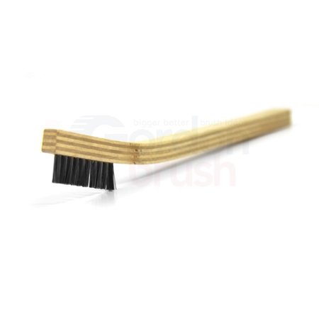 GORDON BRUSH 3x20 Row Anti-Static Horsehair Narrow Curved Plywood Handle Plater's 11SSPG-12